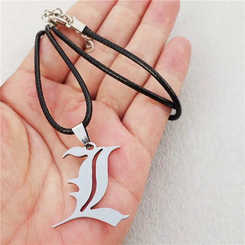 Цепочка Из Нержавеющей Стали с надписью Death Note Double L|stainless steel necklace|steel necklaceanime jewelry |