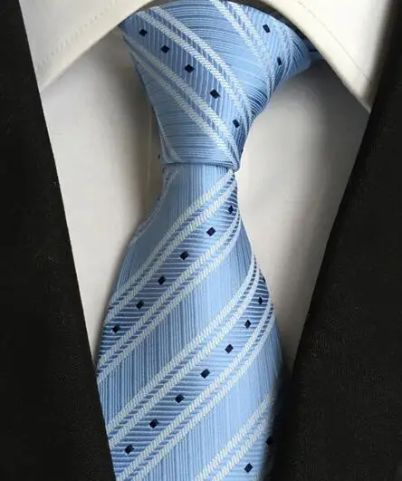 Новые Классические шелковые мужские галстуки на шею Галстуки 8 см клетчатые полосатые галстуки для мужчин деловые роскошные свадебные галстуки Gravatas - Цвет: LUD 18