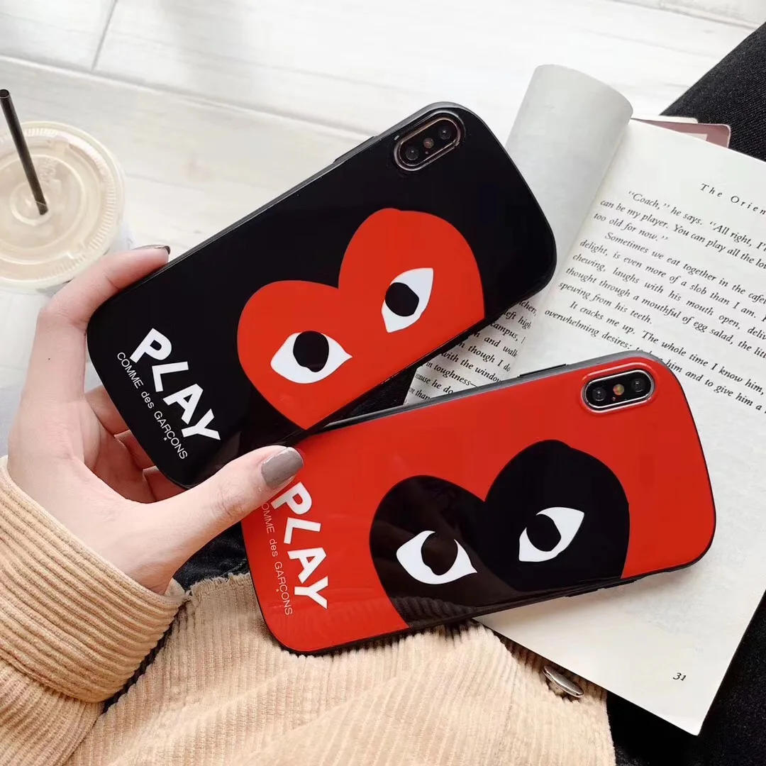Горячие шок Arc защиты игра CDG Comme des Garcons Телефон чехол для iPhone 7 8 6 6s плюс X Xs Max Xr