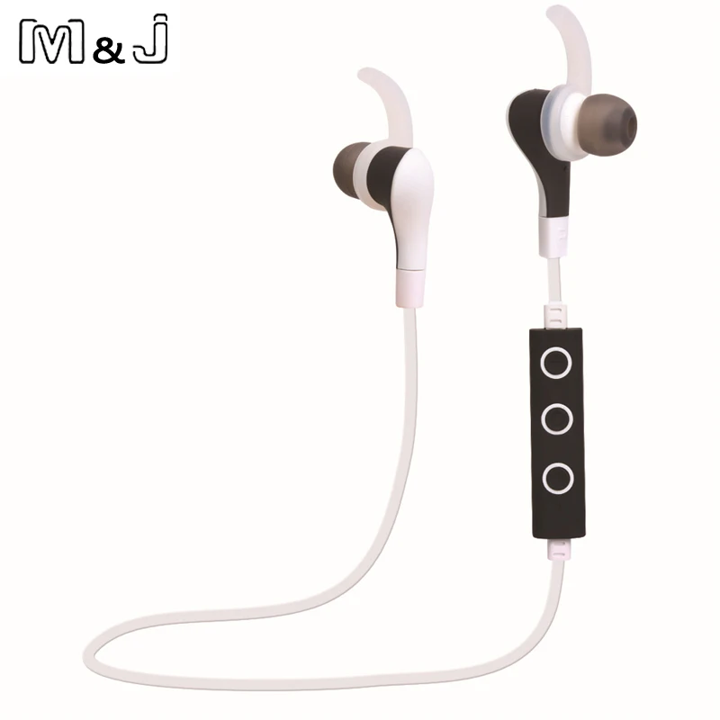 Koop M amp; J Nieuwe Draadloze Bluetooth 4.1 Stereo Oortelefoon Sport Running Studio Music Headset met Microfoon Voor Iphone Samsung
