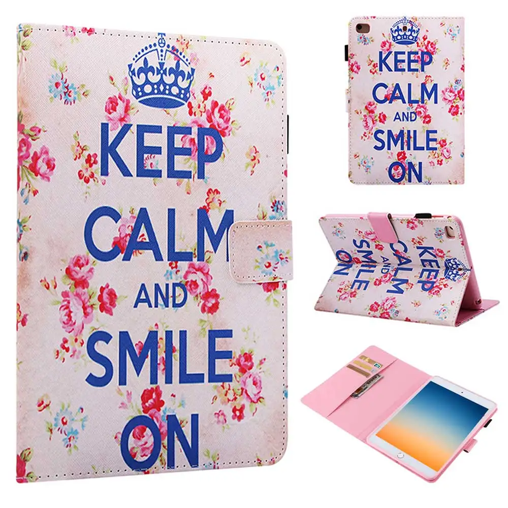 keep clam Чехол-подставка с принтом из искусственной кожи для iPad mini 5, 7,9 дюймов, чехол Funda, чехол для iPad mini 5, 7,9,, A2133, A2124, A2126, A2125 - Цвет: keep clam