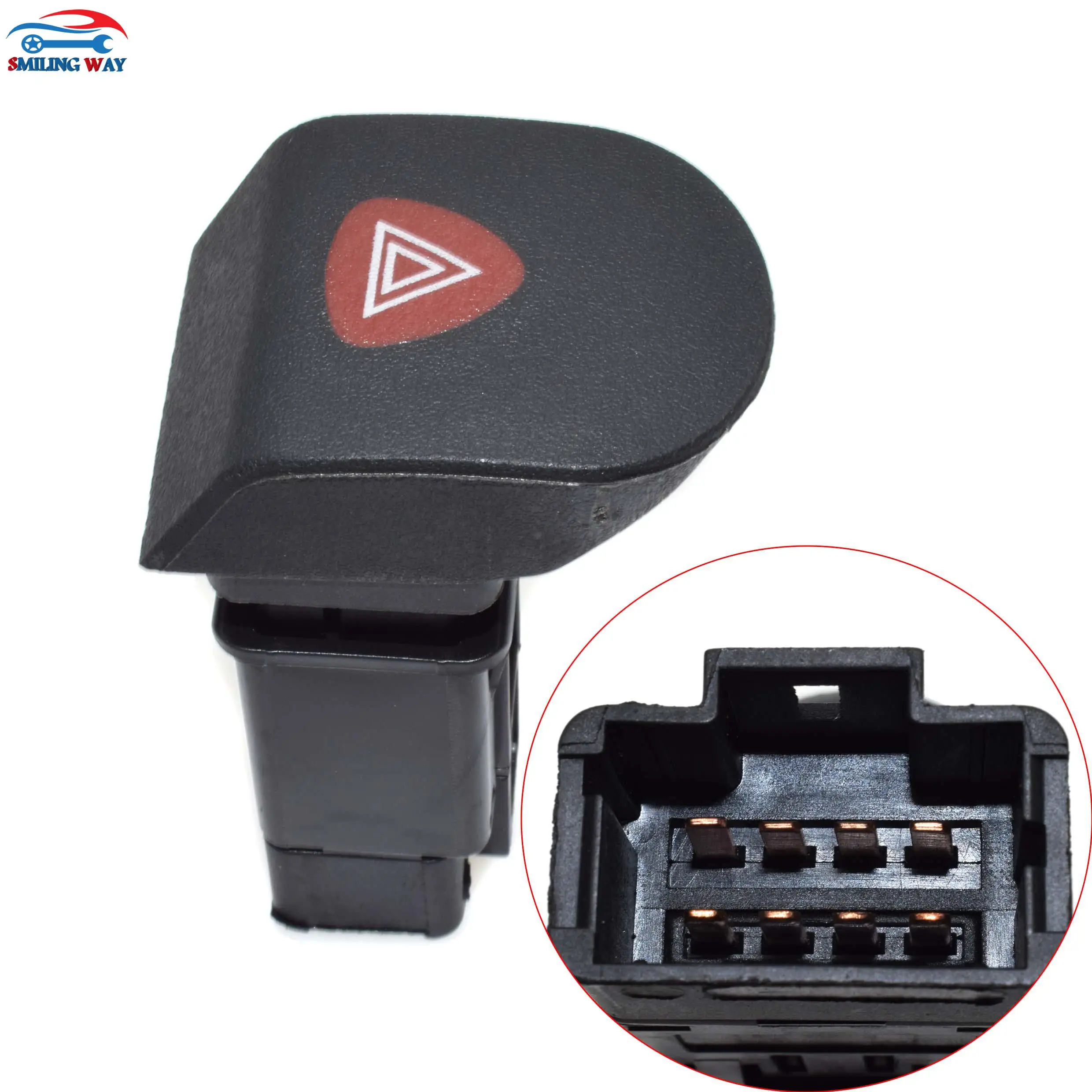 

SMILINGWAY# 7700308821 For Renault Kangoo , Kangoo Express 1997-2010 Hazard Emergency Light Flasher Switch