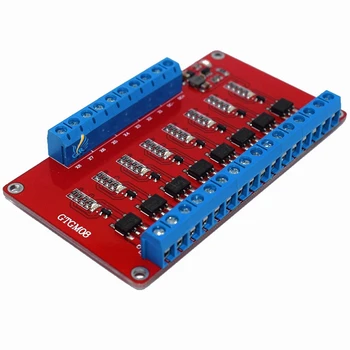 

GTGM08/8 path solid state relay module / high level trigger /48V/1A/ optocoupler isolation output