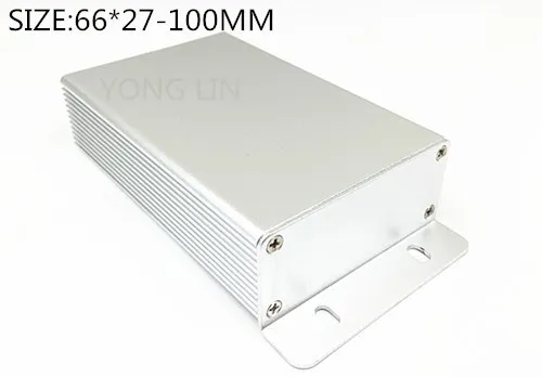 50 шт. алюминиевая коробка/pcb алюминиевая коробка 66*27-100 мм/отверстие блок питания