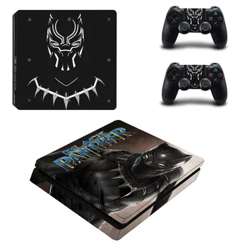 

Black Panther Skin Sticker For PlayStation 4 PS4 SLIM Controllers Console Gamepad Play Station 4 Slim Vinyl Decals Protector