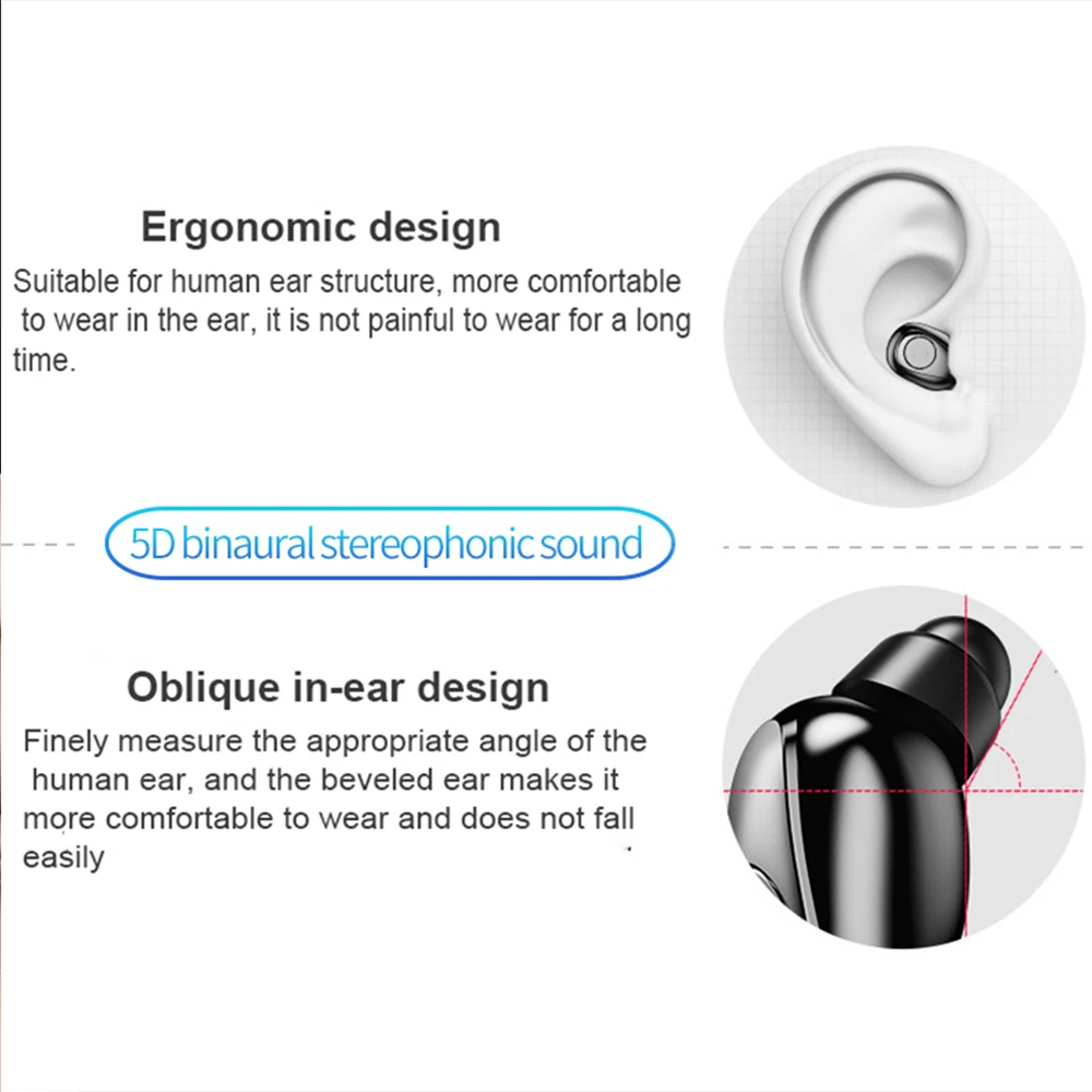 G6S светодиодный дисплей наушники Bluetooth 5 0 беспроводные стереонаушники 2200 мАч power