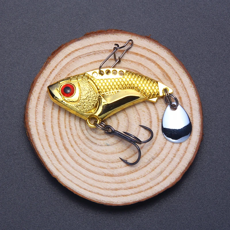 SEAPESCA 1 шт. ложка рыболовная приманка металлическая Crankbait 45 мм 16 г с басами тройник 2