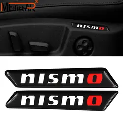 2 шт./компл. автомобиля 3D значок эмблема внутренняя наклейка сиденье декоративная наклейка для Nissan nismo X-Trail Qashqai автомобильные аксессуары