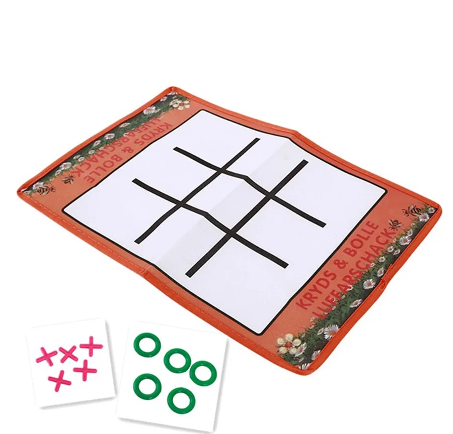 

Non-woven fabric Noughts and Crosses Board Game Tic Tac Toe Play with Families Traditional Board Game for Children and Adults