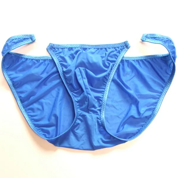 Removable Button Sexy Mens Silk Briefs New Hot Man Panties Jockstrap