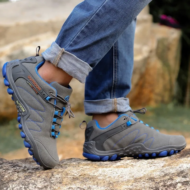 Outdoor Tactical Hiking Shoes Men Casual Wear Resisting Non-slip Sneakers Shoes Women Sneakers Climbing Trekking Sport Unisex