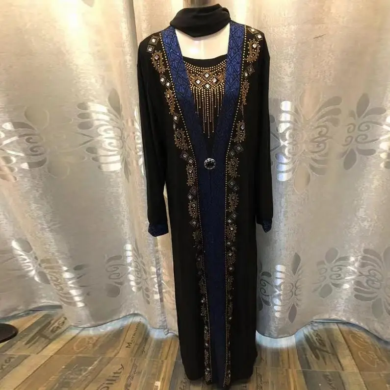 Vestidos abaya Кафтан Дубай Арабский мусульманский хиджаб платье кафтан Marocain Eid платья Рамадан Elbise Robe Femme Musulmane Longue - Цвет: as picture 1