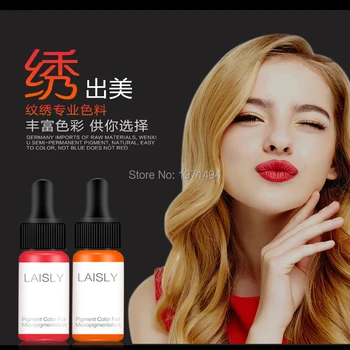 

High quailty Top Level Permanent Makeup Tattoo Inks Eyebrow Eyeliner Lip Pigment 15ml Microblading Pigment 15colors to choose