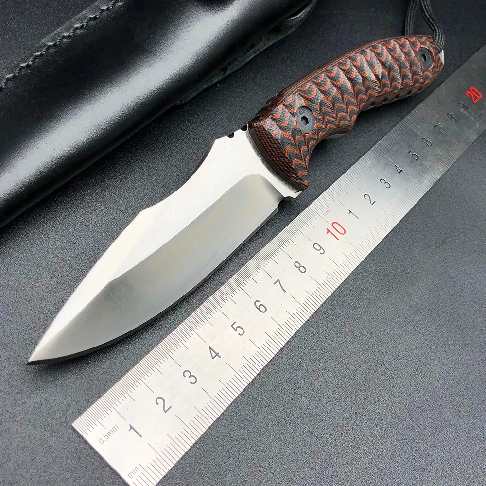 Online BMT cuchillo de caza fijo con D2 hoja roja G10 táctico Camping combate EDC cuchillos rectos utilidad supervivencia bolsillo herramientas