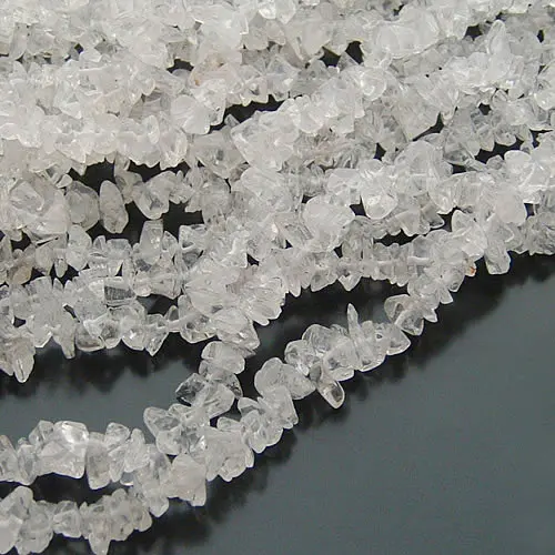 

(13933)1 String Expand length:85-90CM White Natural Crystal Mixing Size Chip Beads Spacer Beads Diy Jewelry Findings Accessories