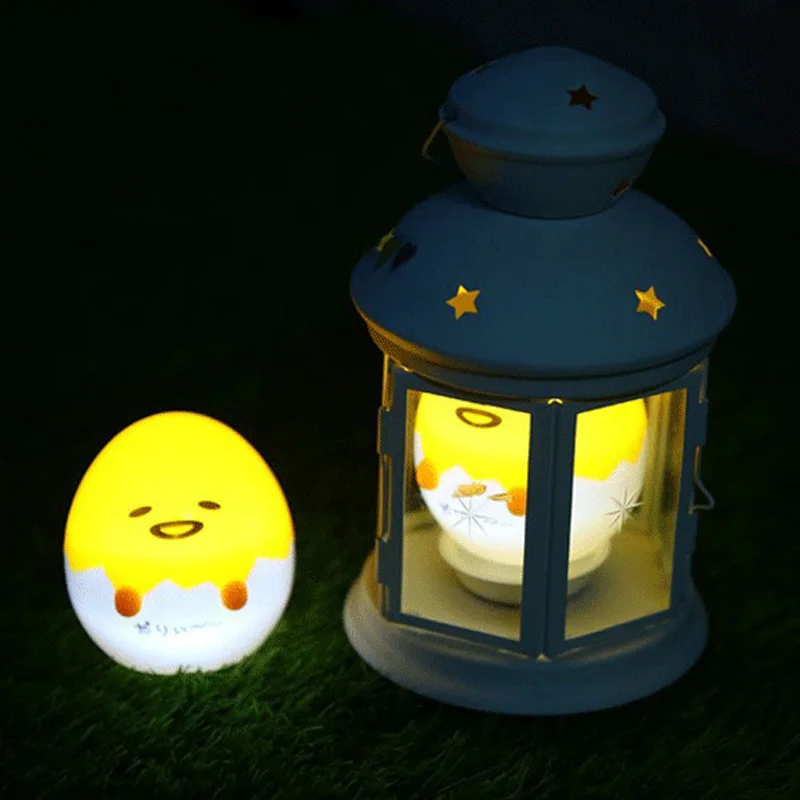 Милые японского аниме Gudetama яйцо Батарея ночника Спальня luminaria Игрушка Ленивый