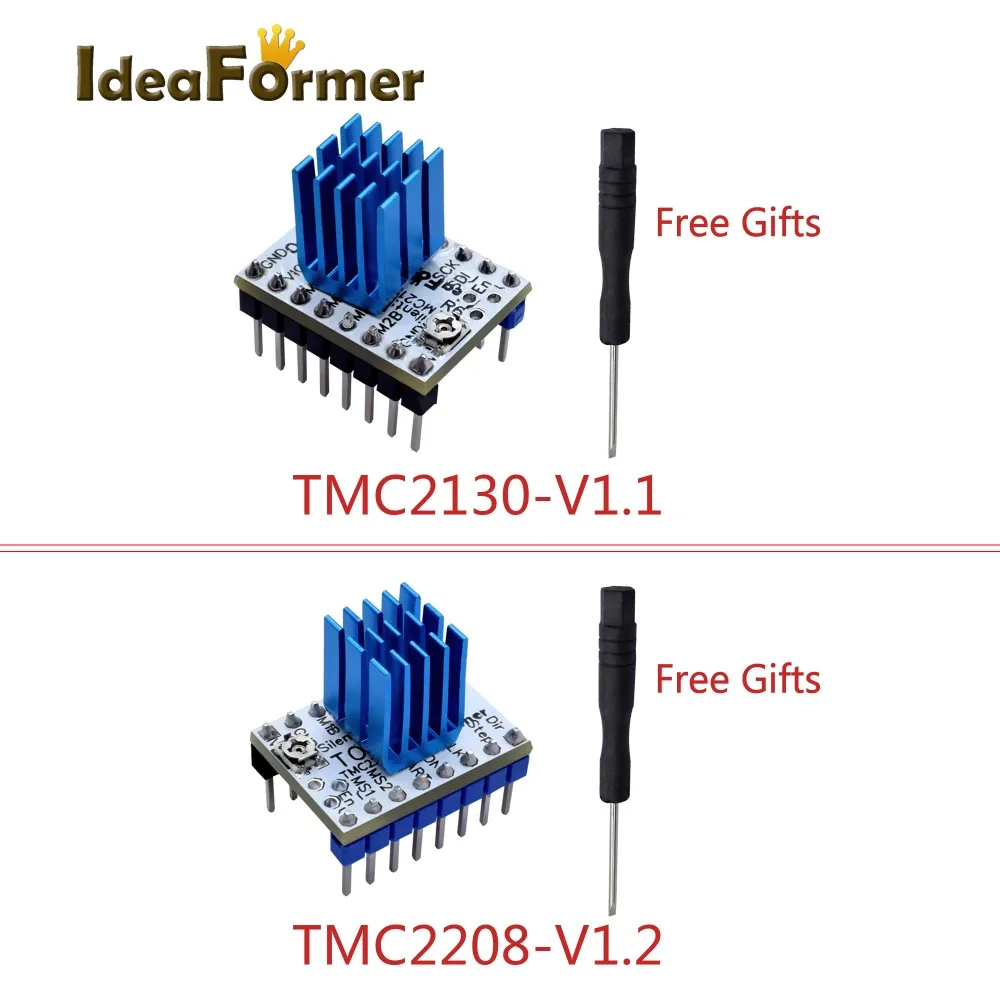 1/2/4/5 шт TMC2130 V1.1 TMC2130 V1.2 SPI TMC2208 V1.2 StepStick TMC шаговый motor3D драйвер бесшумный отличную стабильность защита