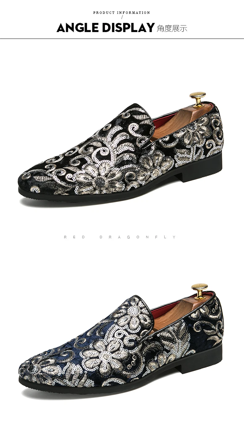 Новое поступление; модная мужская обувь; индивидуальная обувь с вышивкой; Стильная мужская обувь
