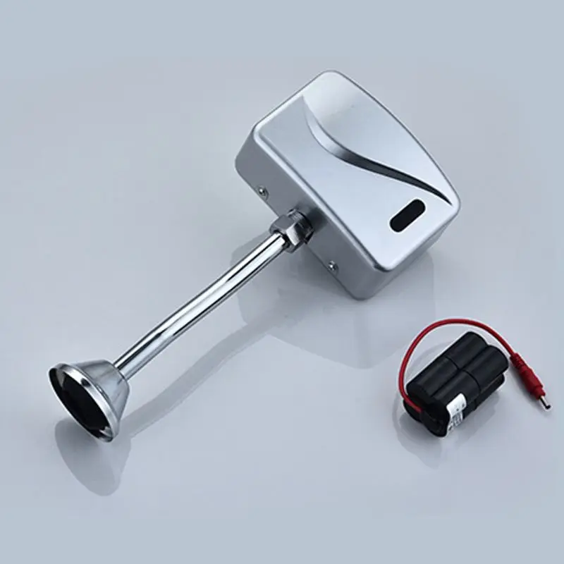 

Bathroom Toilet Automatic Electric Urinal Flush Valve Sensor Infrared Touchless Exposed Wall Mount DC 6V Accessories