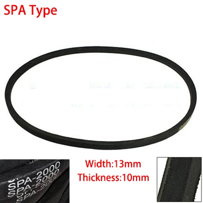 

SPA 737 750 757 13mm Width 10mm Thickness Rubber Groove Cogged Machinery Drive Transmission Band Wedge Wrapped Vee V Timing Belt