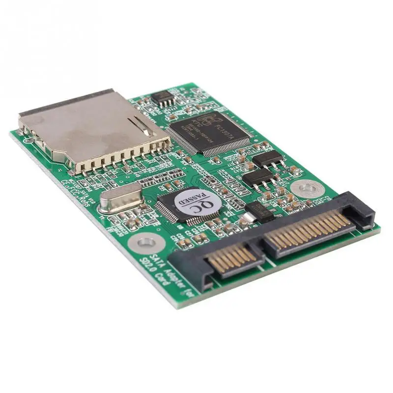 TF SDHC/SDXC/MMC Flash Memory Card to SATA Adapter as 2.5" SATA SSD GM 