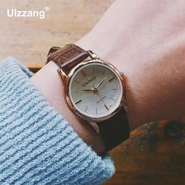 Fashion Women Men Lovers Dress Watch Vintage Genuine Leather Strap Watches Dress Fashion Women Men Lovers Dress Watch Vintage Genuine Leather Strap Watches Dress