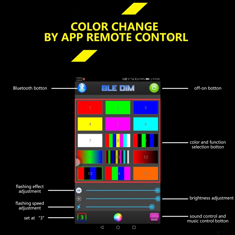 Комплект из 2 предметов, Популярные автомобиля разные цвета RGB Авто наборы светодиодных фар H1 H7 H4 H8 HB3 HB4 881 H16 приложение с дистанционным управлением по Bluetooth Управление DIY противотуманная фара