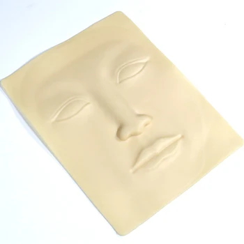 

3D Silicone Permanent Makeup Tattoo Face Practice Skin Training Practice Fake Skin Blank Eye Lips Face For Tattoo Beginner