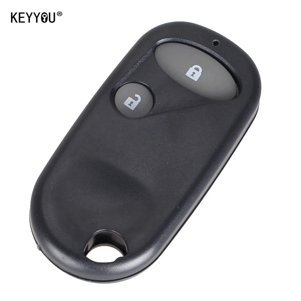 

KEYYOU Replacement Remote Key Fob Case Shell 2 Buttons For Honda Civic C-RV Accord Jazz New