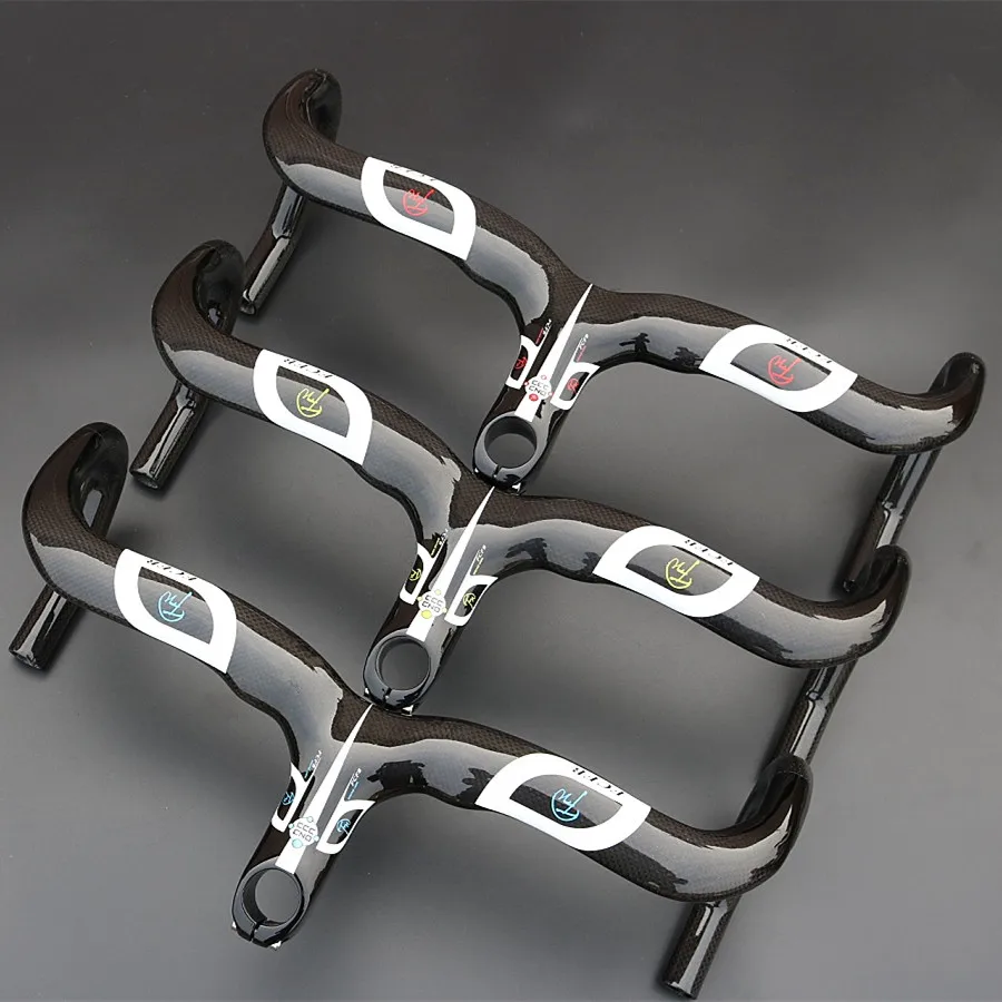 

Specials! new FCFB FW Full Carbon Fiber Road Bicycle Integrated Handlebar with stem dorp 145mm 85reach mm 360g free shipping