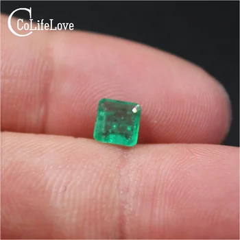 

5mm*5mm Natural SI Grade Emerald Loose Gemstone From Colombia