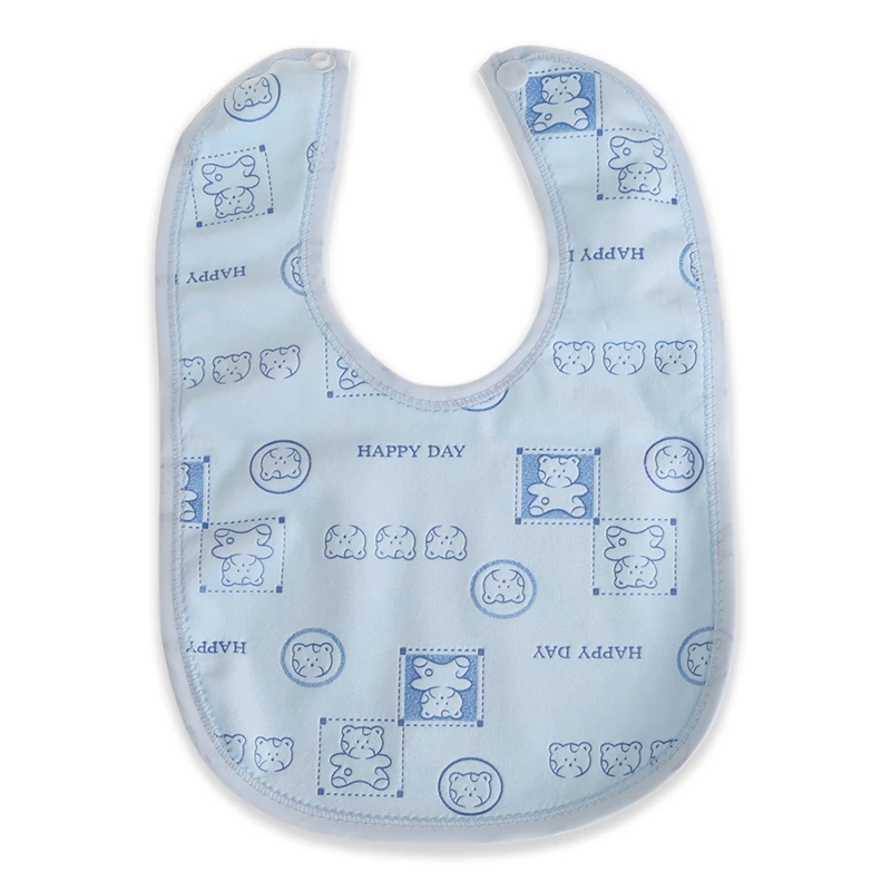 Случайный стиль детский нагрудник бархатный Водонепроницаемый уход за ребенком нагрудники с принтом Towel-P101