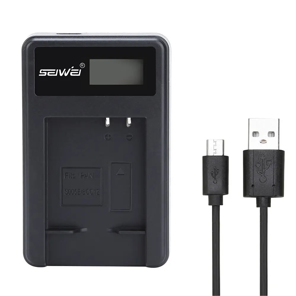 

SEIWEI S005E BCC12 USB Battery Charger with Screen for Panasonic FX180 DMC-FX3 DMC-FX07 DMC-FX50 DMC-LX2 DMC-LX1 DMC-FX01