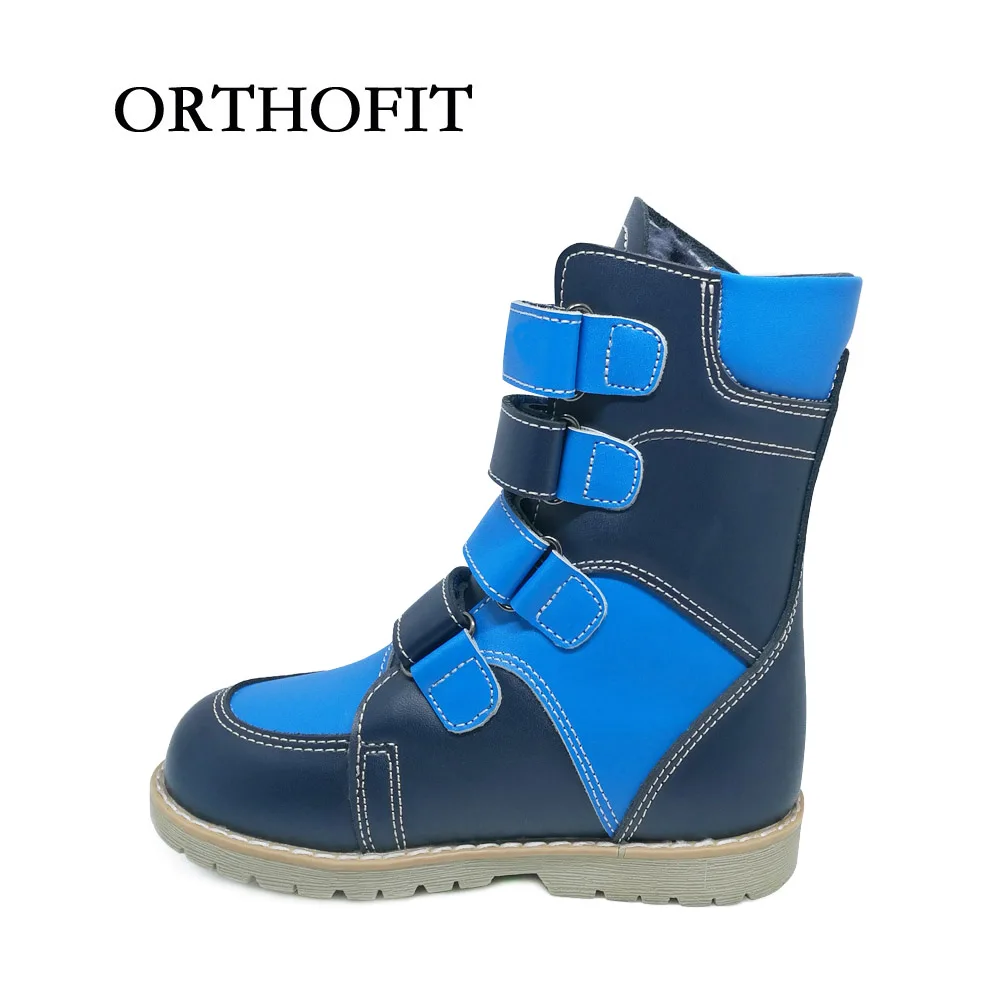 Boys Closed Cow Split Leather Club Foot Flat Feet Shoes Kids Warm Orthopedic Boots Shoes With Removable Arch Support Insole Kids Warm Shoes Kids Leather Shoes Boykids Boots Shoes Aliexpress