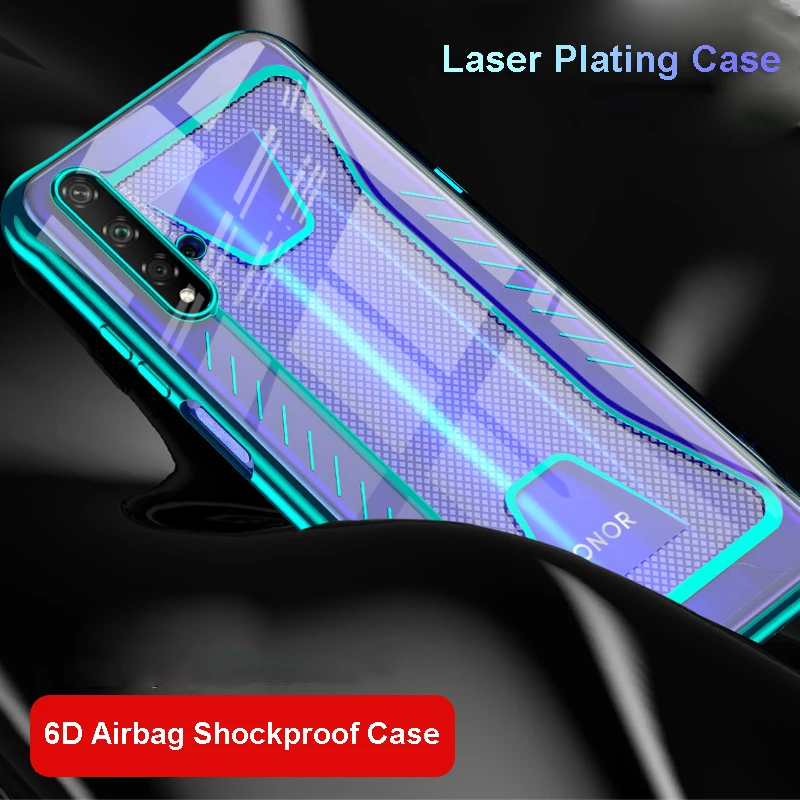 

for Huawei Honor 20 Pro 20 Case Laser Elec-plating TPU Soft Case Anti-shock Transparent for Huawei Honor20 20Pro Cover Funda