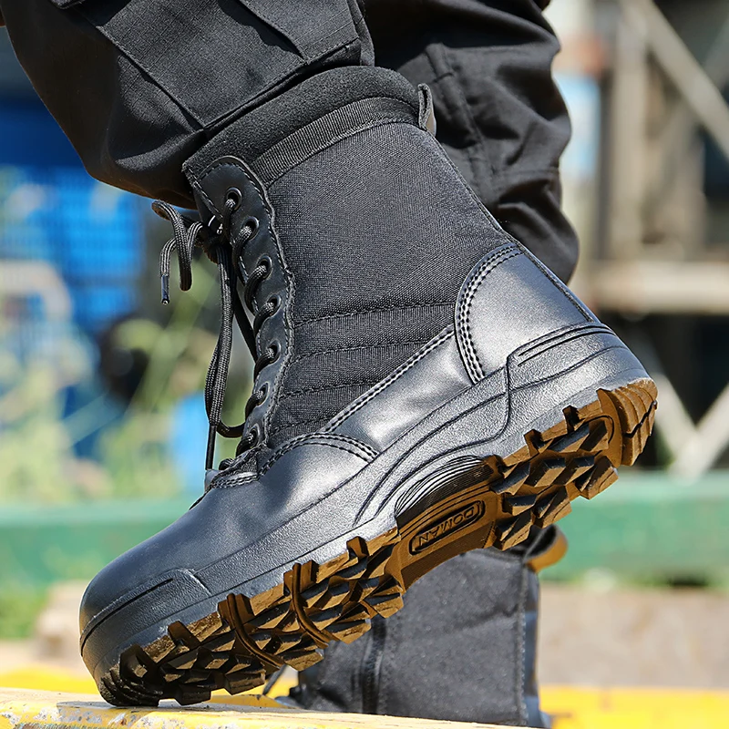 Men Desert Tactical Military Boots Mens Working Safty Shoes Army Combat Boots Militares Tacticos Zapatos Men Shoes Boots Feamle