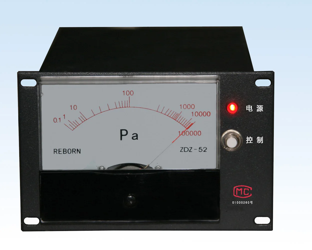 ZDZ52 Pointer vacuum gauge needle resistance measurement range from