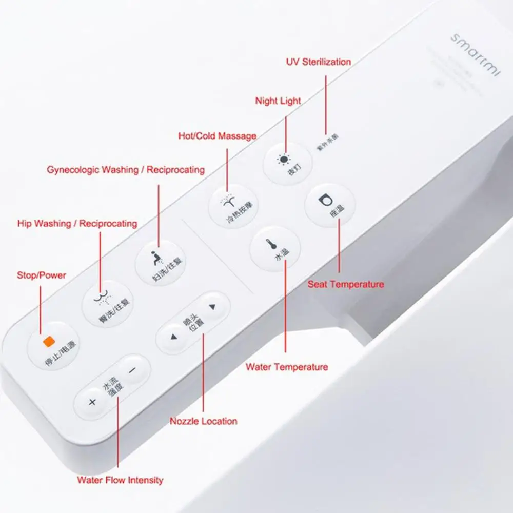 Изысканное умное сиденье для унитаза, водонепроницаемое сиденье для унитаза, электрическое биде, упаковка для Xiaomi, прочное умное покрытие для унитаза, Прямая поставка