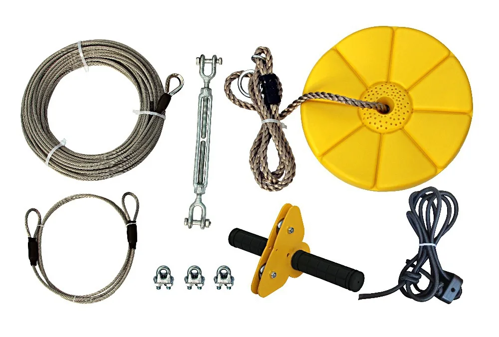 ZL151001 Zip Line Cable Trolley Pulley is equipped with a handlebar and