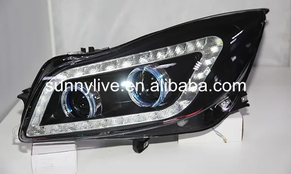 2009-2013 год для Buick для Regal Opel LED Ангельские глазки Фары для автомобиля JC