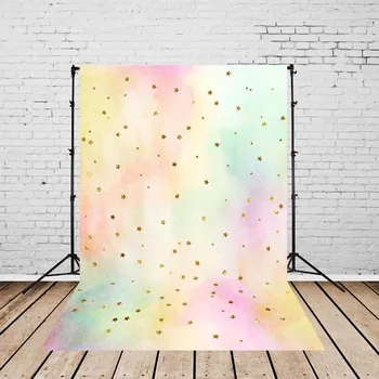 

Thin Vinyl Photography Background Gold Star Dream Style Birthday Children Fotografia Backgrounds for Photo Studio