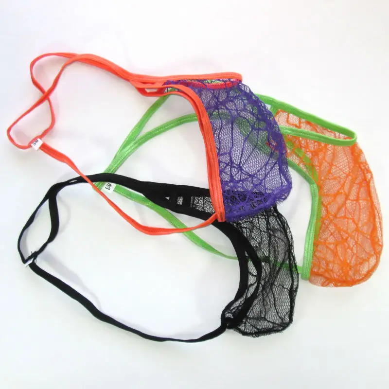 Мужские стринги g4449 SpiderWeb spider Сетка C-thru Lace |