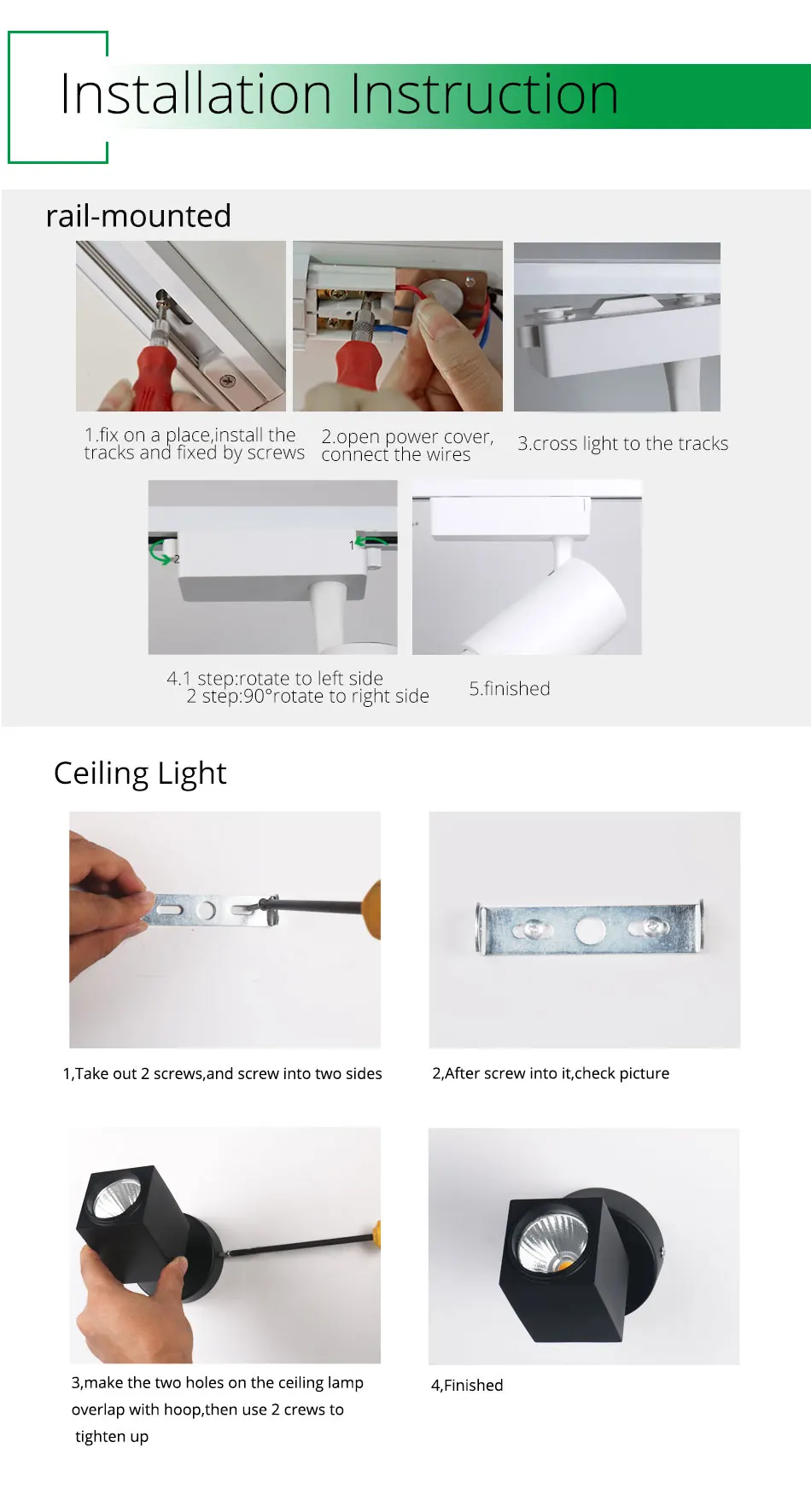 LED Track Light Suqare Round Rail Ceiling 12W Spot Lights Clothes Shoes Store Windows Exhibition Spotlights Showrooms Lighting (11)