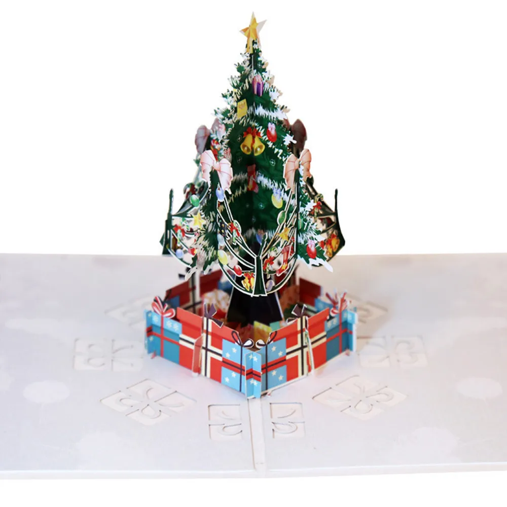 Рождественская 3D популярная открытка Convite De Casamento рождественское поздравление детский подарок праздник счастливый год поздравительные открытки