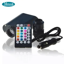 Maykit автомобиля Применение музыкальной вспышки Волоконно-Оптический Двигатель Небольшого рабочего объёма с DC12V 12 Вт пульт дистанционного управления домашней Применение