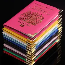 Чехол из искусственной кожи с отделением для паспорта, Европейского сообщества Соединенного Королевства Британии чехол держатель для паспорта держатель для карт кардхолдеры