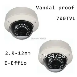 2 шт. CCTV 1/3 e-ик CCD 700TVL 2.8-12 мм OSD вандалозащищенные ИК Камера