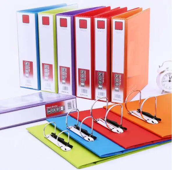 2 Holes Color Punch Folder A4 16/25/38mm thick Binder Folder Office