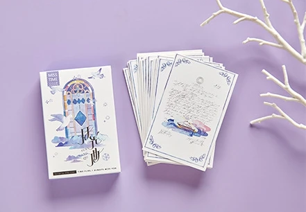 

52mm*80mm moon song paper greeting card lomo card(1pack=28pieces)