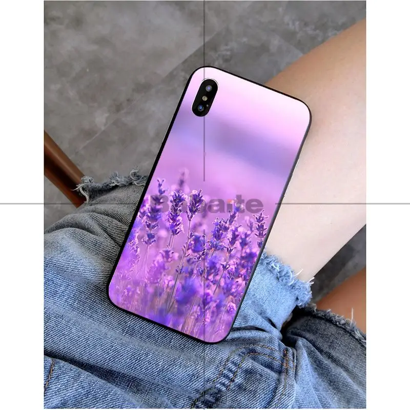 Babaite Лавандовые фиолетовые цветы Роскошный Уникальный Дизайн чехол для телефона iPhone X XS MAX 6 6 S 7 7 plus 8 8 Plus 5 5S XR - Цвет: A15
